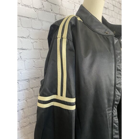 Harley Davidson XL Vintage Motorcycle Racing Jacket With Stripes - Picture 4 of 16